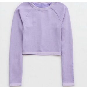 Offline by aerie seamless waffle long sleeve t-shirt